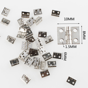 บานพับทองแดงขนาดเล็ก Jingmao 10x8 มม. หนา 1.5 มม. ทนทาน ติดตั้งบนพื้นผิว สำหรับกล่องงานฝีมือ - Product Image 2