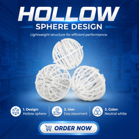 50mm 95mm Dreierpack PP Spritzgegossene Weiße Kunststoff-Hohlringe Industriequalität Maßgefertigt Umweltfreundlich Industrie