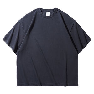 320Gsm Hip Hop Premium Plain Cotton T-Shirt Homme Acid Wash Oversized Pour <span class=keywords><strong>Les</strong></span> Hommes - Product Image 5