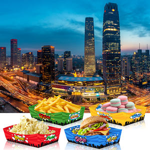 Huancai 24 PCS Hero Party Favor Jetable Papier Alimentaire Plateau De Service Snack Plateaux Papier Alimentaire Bateaux pour Enfants Fête D'anniversaire Fournitures - Product Image 6