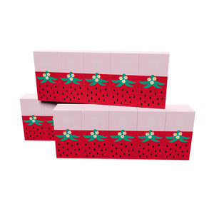 Pañuelo impreso de 3 capas de uso diario, papel tisú OEM personalizado 100%, pulpa de madera virgen, pañuelo de bolsillo, papel tisú suave - Product Image 3