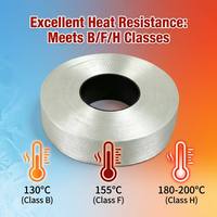 Ruban adhésif isolant en fibre de verre à base de résine époxy-polyester pour applications de transformateurs basse tension