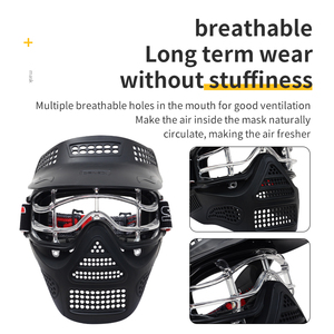 Masque de tir à l'arc SPG, lunettes de protection, casque intégral en plastique pour paintball, chasse à l'arc, entraînement, jeu CS, équipement portable - Product Image 5