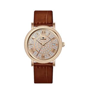 <span class=keywords><strong>Femme</strong></span> Réglage par Molette <span class=keywords><strong>Pierre</strong></span> Boîtier En Acier Inoxydable 5ATM Étanche De Luxe Dame Montres - Product Image 4
