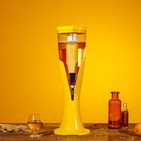 Distributeur de boissons automatique personnalisé 3L avec lumières LED, distributeur de bar pour jus, bière, vin, tour à vin avec tube à glace en plastique – Vente en gros