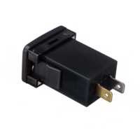 Adaptateur de chargeur de voiture double USB QC avec voltmètre 12-24V LED, accessoires de voiture 33mm*23mm