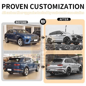Kit <span class=keywords><strong>de</strong></span> carrosserie en fibre <span class=keywords><strong>de</strong></span> carbone sèche <span class=keywords><strong>de</strong></span> style MSY pour Bentley Bentayga 2020-2022 Pare-chocs avant Roue Sourcils Jupes latérales Capot <span class=keywords><strong>de</strong></span> becquet <span class=keywords><strong>de</strong></span> toit - Product Image 2