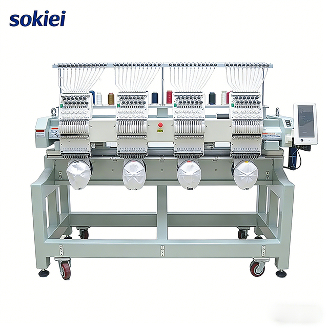 Four Heads Automatic Embroidery Machine for Cap Garment Shoes Making