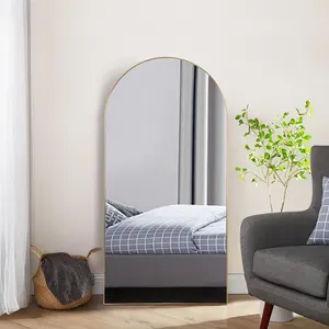 简约最新风格墙面装饰拱形镜子厂家直销中国流行大尺寸卧室镜子