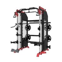 Machine Smith multifonctionnelle professionnelle avec système de croisement de câbles en acier inoxydable et fer, équipement de gym, prix direct usine