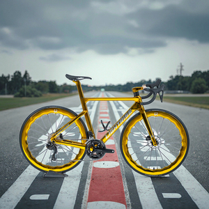 Xe đạp đường trường LIGHTRISE Full Carbon Dazzling Gold Painting, tốc độ nhanh và hiệu quả cao, phanh đĩa Carbon R7170 T47 - Product Image 1