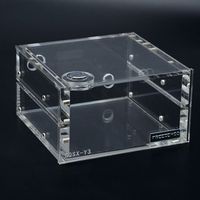 Transparent Acrylique Réservoir D'eau Double Lecteur Optique Ordinateur refroidisseur D'eau Réservoir D'eau Industrielle