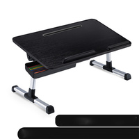 Table pliable pour ordinateur portable sur mesure OEM, support portable en MDF et aluminium, bureau réglable en hauteur pour l'étude et la lecture