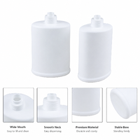 Bouteilles à pompe en plastique PP blanc de 500 ml, bouteilles distributrices vides en gros pour hôtel et usage domestique, désinfectant pour les mains, savon liquide et lotion