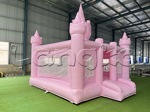 Nuevos castillos populares inflables comercial <span class=keywords><strong>Castillo</strong></span> de salto hinchable Casa de gorila Rosa inflable para niñas - Product Image 6