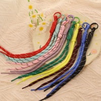 Cordon porte-clés en nylon tressé macramé noué, cordon en paracorde tissé à la main avec anneau en O à ressort pour téléphone, porte-clés, breloque de sac