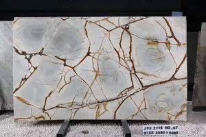 Encimera de piedra Natural única de lujo, losa de cuarcita de <span class=keywords><strong>Roma</strong></span> profunda azul para Interior Villa, cocina diseñada - Product Image 5