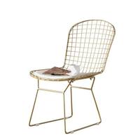 Vente en gros de chaises en fil métallique dorées Harry Bertoia
