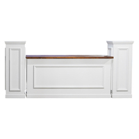 Table de bar en bois moderne personnalisée pour mariages en plein air, bar à domicile, hôtel, usage en ferme - Meubles commerciaux durables et multifonctionnels