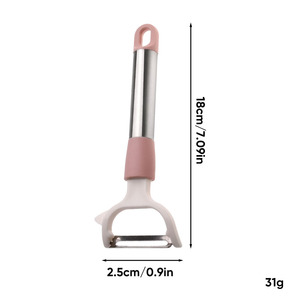 304 Stainless Steel Vegetable <b>Peeler</b> with Rotating Serrated Blade, Multi-Color <b>Peeler</b> with Eye Remover for Commercial Kitchen - Product Image 5