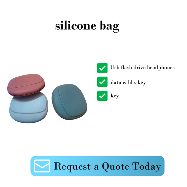 Factory Direct Supply Silicone Earphone Cable Storage Bags Appearance Data Cable Storage Bags