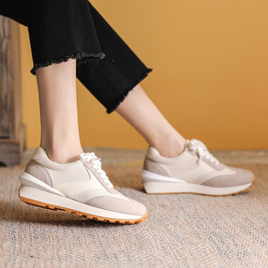 Zapatillas Deportivas para Mujer, Primavera 2022, Suela Gruesa, Estilo Casual, con Cordones, Cómodas, Zapatillas Deportivas con Plataforma - Product Image 6