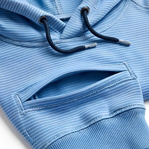 Vente en gros de sweats à capuche côtelés à rayures pour hommes, fabrication sur mesure, guide des tailles du marché américain, spécifications du produit - Product Image 6
