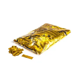 Confeti de metal dorado Biodegradable con forma de corazón para fiesta, hoja metálica, a prueba de polvo, color dorado