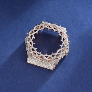 ขอบนาฬิกาโมอิสซาไนต์แบบสปายกี้ธอร์น ดีไซน์ <span class=keywords><strong>GA</strong></span>-<span class=keywords><strong>100</strong></span>  แบบฝังเพชร  สำหรับนาฬิกา <span class=keywords><strong>g</strong></span>-<span class=keywords><strong>shock</strong></span>  สำหรับผู้ชาย - Product Image 4