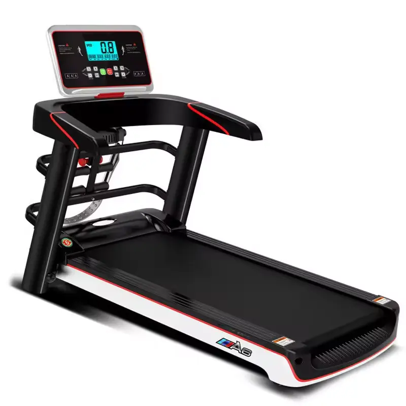 The New Home Treadmill Weight Loss Can Massage Electric Walker Full Folding Mini Fitness Equipment Exercise Machine Black Unisex