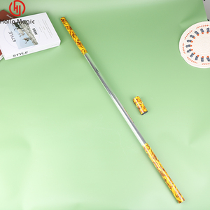 Bastone Magico Telescopico Dorato in Plastica da 100cm per Trucchi di Magia, Accessorio per Halloween e Spettacoli - Product Image 5