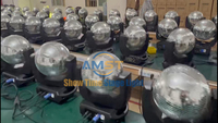 Projecteur à tête mobile boule miroir en verre 100W DMX512 rotatif, idéal pour bars, DJ, fêtes, mariages et clubs - Vente chaude