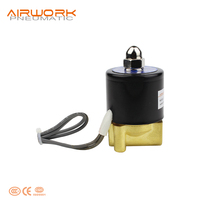 Válvula Solenoide Eléctrica de Control de Agua de Latón Serie 2W 24V DC/220V AC OEM AIRWORK