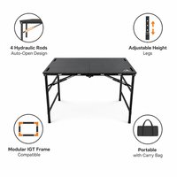 Table de camping pliante hydraulique OEM IGT, hauteur réglable, modulaire, pour barbecue, thé, pique-nique