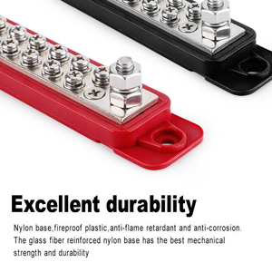 Bloc de <span class=keywords><strong>Distribution</strong></span> de puissance à barre omnibus à 12 points 180a 12V DC bornier rouge - Product Image 5