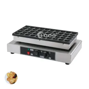 Diskon besar CE disetujui komersial mesin Poffertjes Pancake listrik Mmaker kepala ganda mesin Pancake Mini untuk dijual