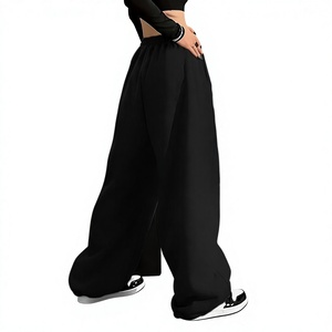 Pantalon de jogging unisexe ample en molleton, coupe décontractée, chaud pour l'hiver, vente en gros d'usine - Product Image 2