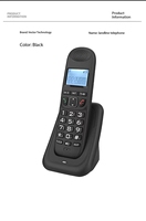 Téléphone sans fil DECT antique de la marque Jue Hong avec connecteur RJ11 pour ligne fixe
