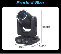 Tête mobile à faisceau LED 150W Gobo Spot Night Club Dj Lights 18Prism Rainbow DMX Sharpy Stage Light Mini Moving Head Light for Event
