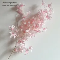 Anggrek Phalaenopsis Sutra & Plastik Buatan, Panjang 90cm, Tahan Lama 3-5 Tahun, Dekorasi Langit-langit Pernikahan