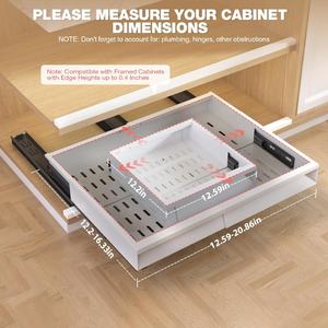<span class=keywords><strong>Tiroir</strong></span> à couverts en acier au carbone glissière coulissante armoire de <span class=keywords><strong>rangement</strong></span> extensible salle de bain armoire de cuisine étagère organisateur - Product Image 5
