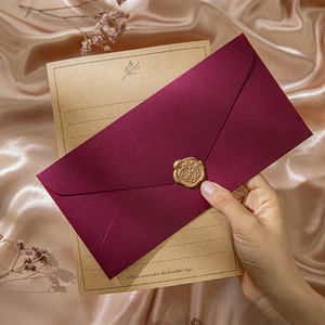 Sobre de embalaje de papel con logotipo personalizado al por mayor para regalo sobre de invitación de boda de lujo para Carta - Product Image 5