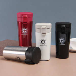Stainless Steel <b>Vacuum</b> Insulated Tumbler 304 Pop-Up Lid Travel Mug <b>Portable</b> Outdoor Coffee Cup Gift - Product Image 1