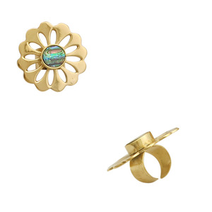 Bagues élégantes en nacre pour femmes avec un design naturel scintillant, bijoux légers et élégants, parfaits pour un usage quotidien - Product Image 5