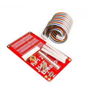Raspberry Pi <strong>3</strong> HAT GPIO Expansion Board + 40P cable Kit - Red - Product Image 1