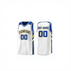 Custom Basketball Jersey Unisex <b>Mesh</b> <b>Short</b> Tank Top Sublimated Print Team Name Breathable Eco-Friendly Polyester Sportswear - Product Image 3