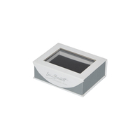 Boîte cadeau de luxe personnalisée en forme de livre magnétique, faite à la main, avec revêtement UV recyclable, vernissage, fenêtre transparente et insert en mousse