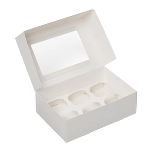 Chất Lượng Cao Trắng Bánh Pastry Hộp Giấy Với Cửa Sổ Bánh Sandwich Kẹo Bao Bì Hộp Hộp Giấy Hộp - Product Image 4