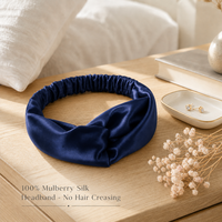 Nouvelle collection recommandée : Bandeaux imprimés en soie de mûrier 100% (16/19/22/25 Momme) pour accessoires féminins