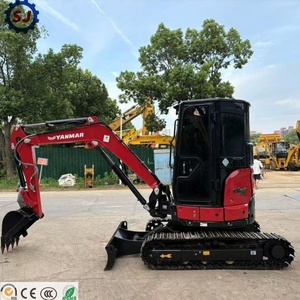 รถขุดขนาดเล็ก YANMAR VIO35 มือสอง 3.5 ตัน พร้อมหัวจับไฮดรอลิกแบบ Quick Coupler มีสินค้าในสต็อก VIO30 VIO50 VIO55 สำหรับงานก่อสร้าง ลดราคาพิเศษ - Product Image 1